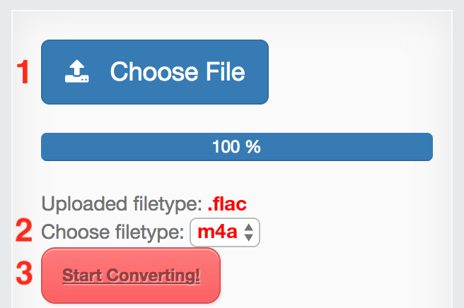 How to convert FLAC files online to M4A